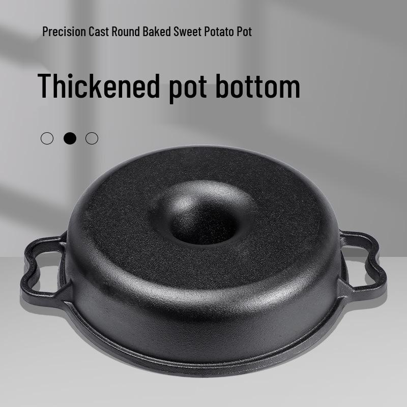Thickened Cast Iron Sweet Potato Roasting Pot - Household Barbecue and Corn Machine