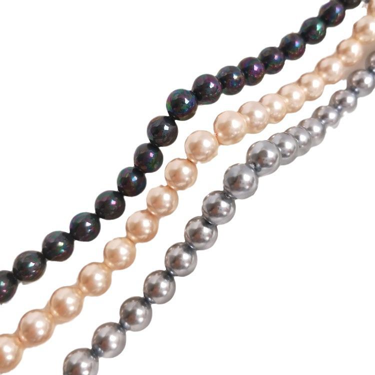 Baroque High Luster South Sea Gold Champagne Smoke Gray Pearl Shell Beads for DIY Jewelry.
