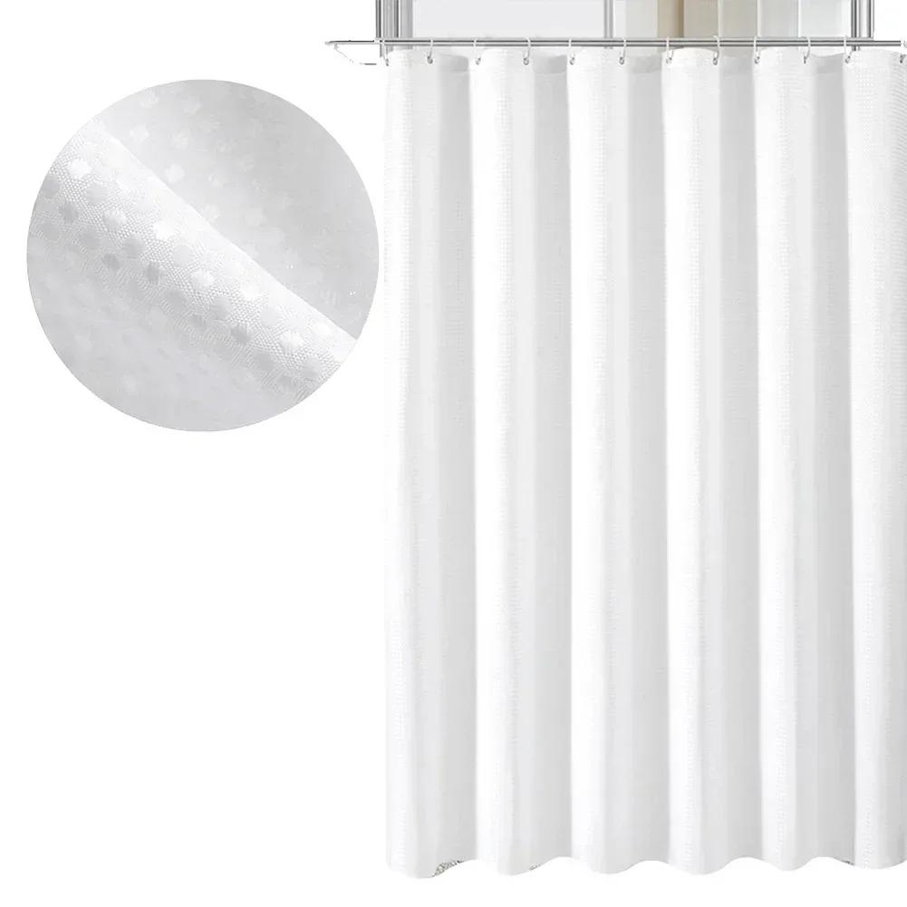 Curtain With Hooks Shower Curtain Set 12 Sturdy Hooks Included Easy To Clean Material Moisture Resistant Moisture