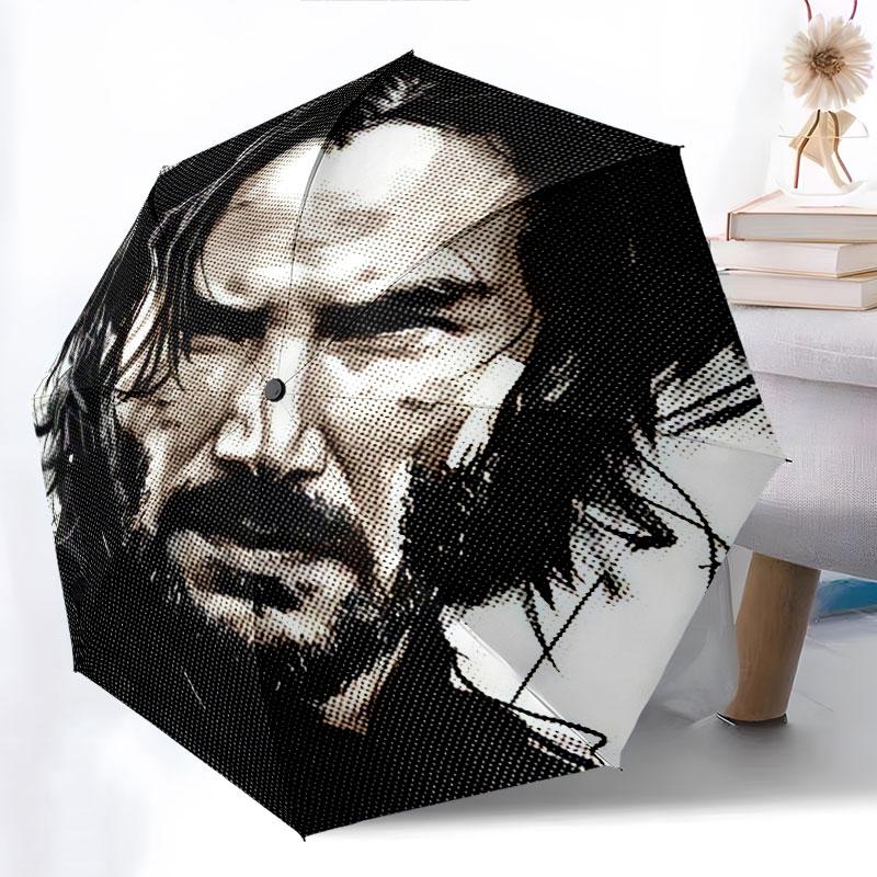 Keanu, automatic folding umbrella, portable and foldable design, 8 ribs, a Christmas or birthday gift.