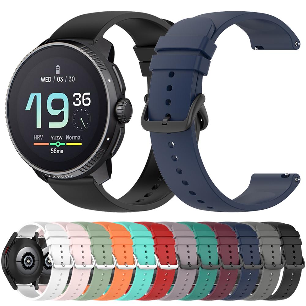 Silikon Sport 20mm 22mm Armband Für SUUNTO VERTICAL Uhrenarmband SUUNTO 9 5 PEAK PRO 3 Fitness RACE DLC Weiches Armband Zubehör