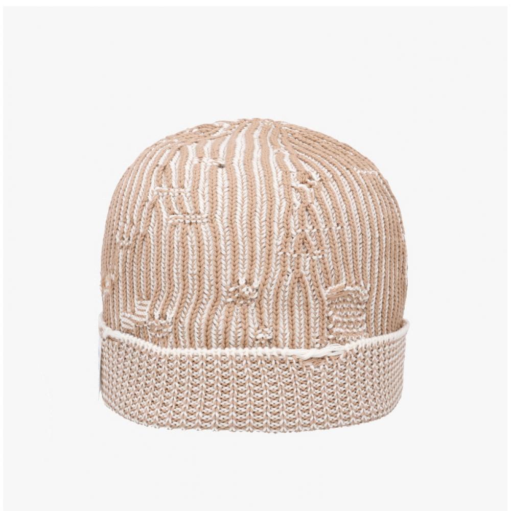 Maison Margiela Mm6 Logo Patch Ribbed Beanie S52tb0011 M13214