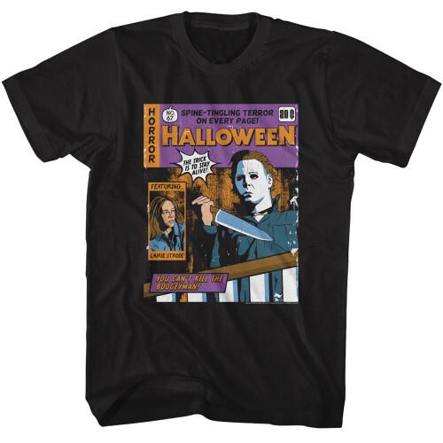 Halloween Horror Comic T-Shirt Black M