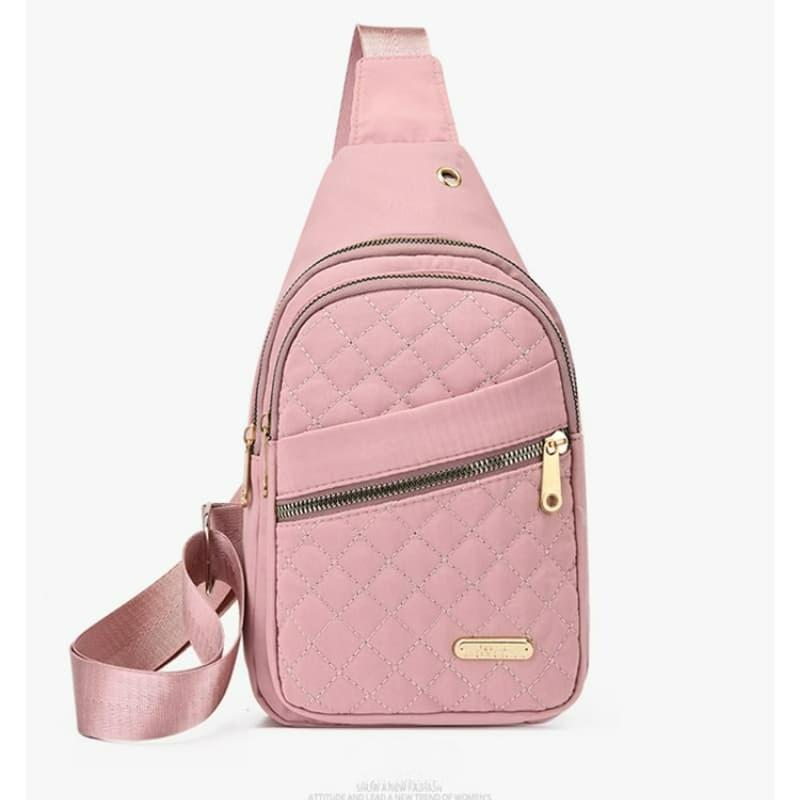 Simple Embroidered Thread Messenger Bag Breast Bag