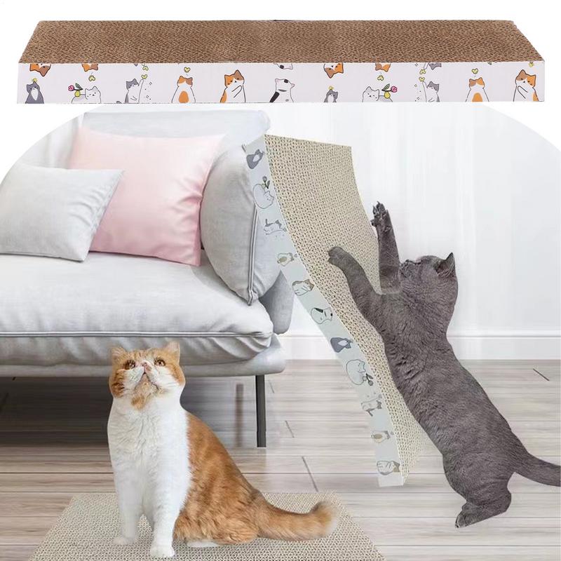 Scratching Boards for Indoor Cats Scratcher Corrugated Paper 3pcs Kitten Toys Anti-Scratch Cardboard for Furniture Protection