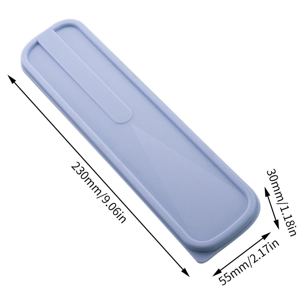 Cutlery Box Portable Storage Container for Fork Spoon Flatware Organizer Reusable Wheat Box for Kitchen Hiking Picnic School