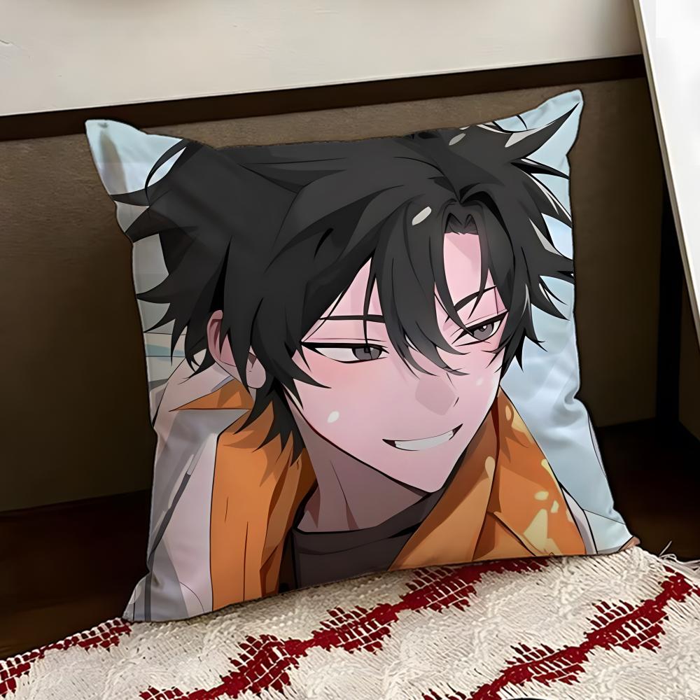 LINK CLICK anime Cushion Cover Reversible Soft Durable Pillow Cover Home  Car MultiScene Use for Daily Comfort