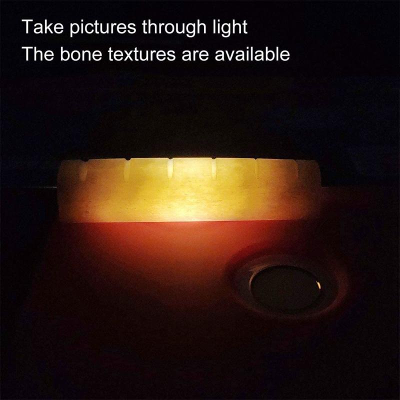 Bone Bridge Saddle and Nut, Set of 6 String Guitar Saddle and Nut, Guitar Replacement Part for Acoustic and Folk Guitar