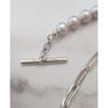 Used Star Jewelry GRAY PEARL LINKS Necklace