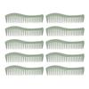 10 Pcs Wheat Straw Double Headed Hair Comb Reduce Tangling Wet Dry Hair Use Wide Fine Tooth Detangli