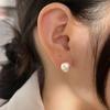 Magnet Frosted Earrings for Women Simple Balls Niche Personality Fashion
