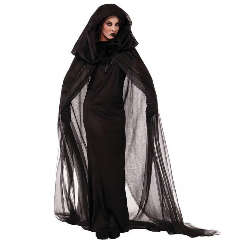 Halloween Adult Costume Dark Vampire Witch Black Ghost Female Ghost Zombie Stage Costume