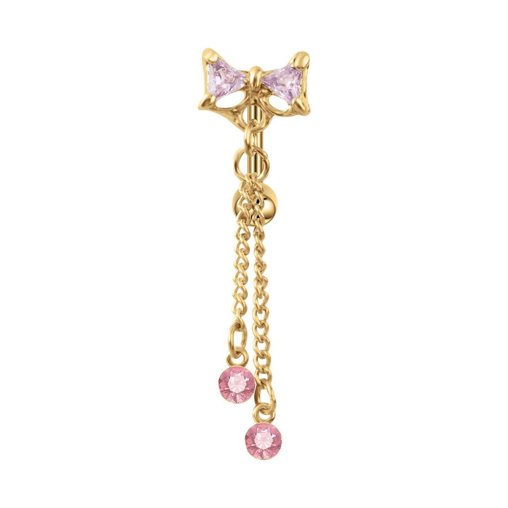 Elegant Tassel Bow Belly Button Piercing Jewelry