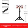 Mobile Streaming Stand with LED Fill Light and Multi-Camera Mount for Desktop and Outdoor Photography