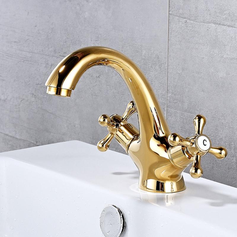 Badezimmerarmatur 4 Zoll Waschtischarmatur 2-Griff Centerset Badezimmerwaschbeckenarmatur