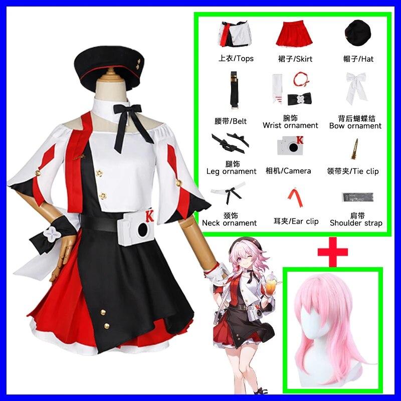 

Гра Star Rail Аніме Косплей Danheng 7 березня KFC Брендинг Рольова гра Костюм Карнавальна вечірка Гарнітура Перука Сукня Уніформа XXXL-(Full set+wig)