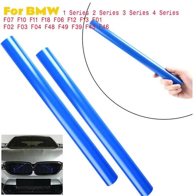 2Pcs Support Grill Bar V Brace Wrap For BMW F30 F31 F32 F33 F34 F01 F02 F03 Front Grille Trim Strips Cover Frame Decor Stickers