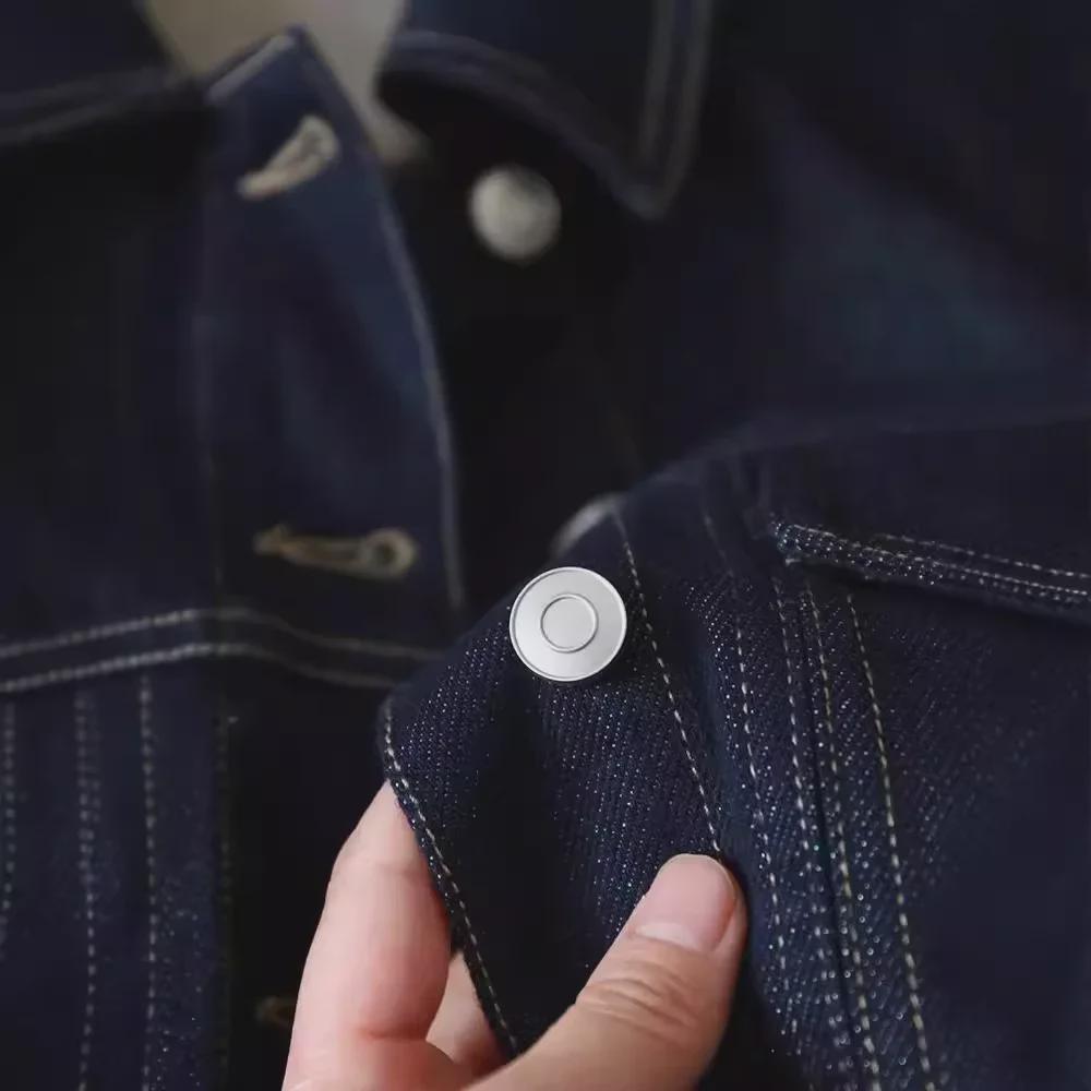 Retro Contrast Color Denim Jacket for Women - Slim, Short, Lightweight Workwear for Spring and Autumn