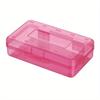 Pink Clear Large Plastic Hard Pencil Box Case for Girls Boys, Crayon Box for School Supplies and Office Supplies