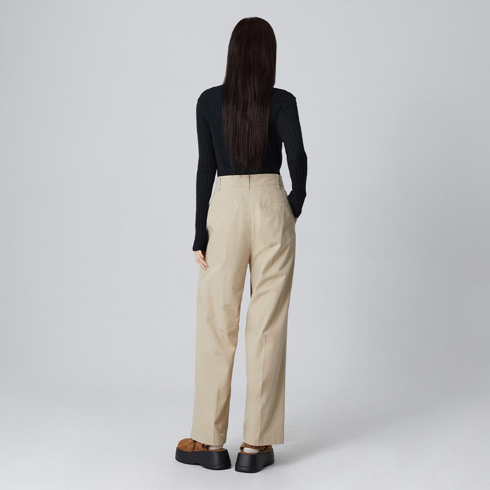 LAP Double-Pleat Cotton Blend Pants Ar3Wp863