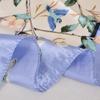 [BYSIFA] Chinese Style Women Silk Scarf Ne Roses Vase Pattern Blue Satin Large Square Scarves Wraps Elegant Muslim Headscarves
