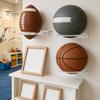 Wall Mounted Ball Holder Basketball Mount Display Rack, Durable Acrylic Storage Holder, Garage Sports Equipment Organization Home Gym for Soccer