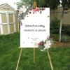 Wedding Arch Flower Swag Set of 2 Artificial Rose Floral Garland with Greenery for Welcome Sign Ceremony Backdrop Faux Silk Hanging Decor
