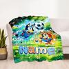 Winter Soccer Fun Customize Text Blanket Gift Personalized Blanket Durable Comfort Suitable for Picnics Couch Bed Seaside Four Seasons Universal