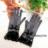 Bridal Fishnet Lace Gloves with Bowknot for Wedding, Prom, and Performance