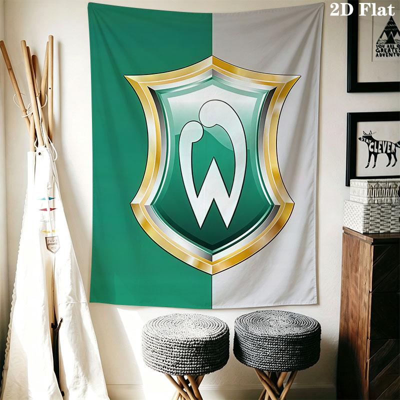 Werder Bremen poster Wall Hanging Printed Fabric Blanket Decorative Tapestries for Bedroom Living Room Home Decor