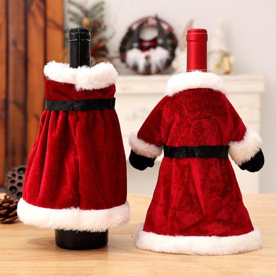 Christmas Wine Bottle Cover Wine Bottle Sweater Red Wine Bottle Dress Table Centerpiece for Festive Christmas Decoration