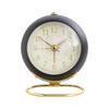 Metal Alarm Clock Creative Silent Children's Electronic Alarm Clock Simples Living Room Bedroom Student Night Light Timing Clock