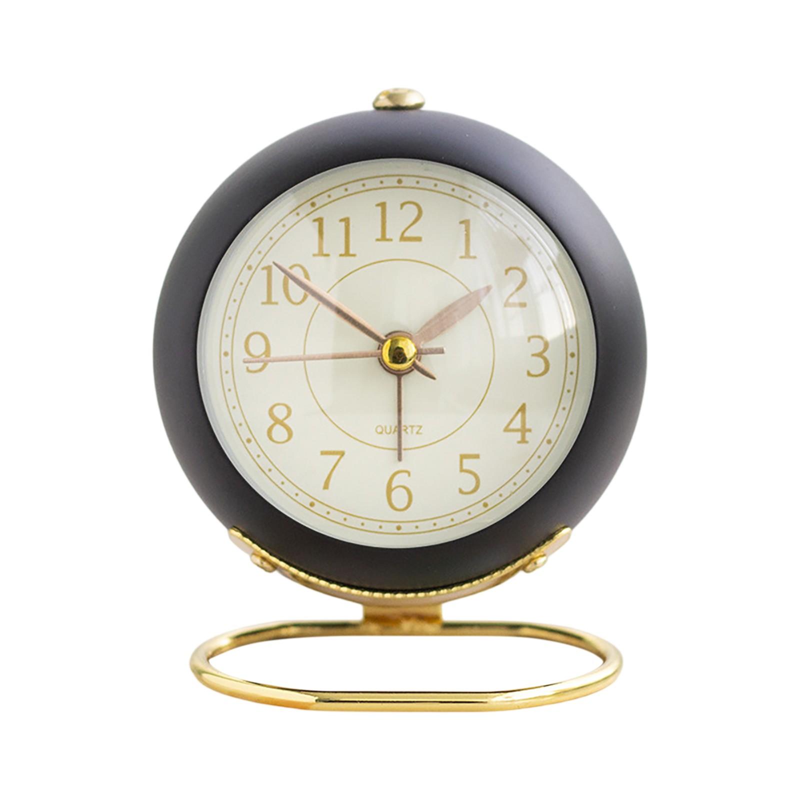 

Metal Alarm Clock Creative Silent Children s Electronic Alarm Clock Simples Living Room Bedroom Student Night Light Timing Clock One Size чёрный