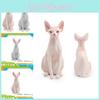 Lebensechte Kanadische Nacktkatze Modell PVC Sphinx Katze Figur Ideal Für Tierliebhaber