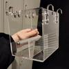 Hanging Acrylic Bird Feeder Spill-proof Cup Parrot Parakeet Tray Bird Automatic Feeder  Cockatiels