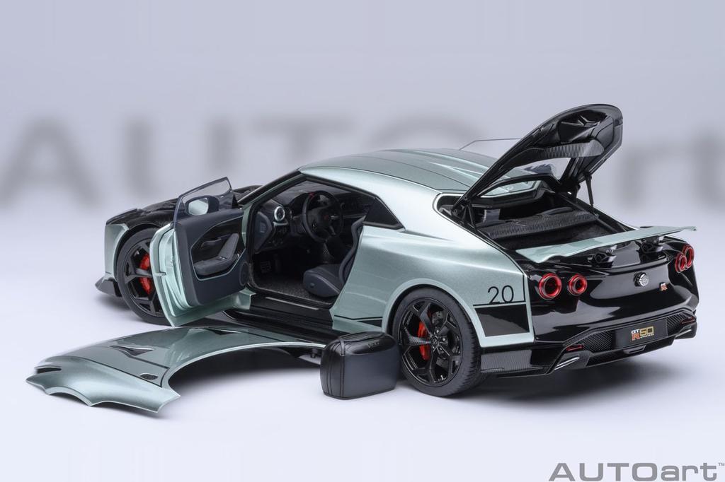 AUTOart Scale Nissan by ITALDESIGN Finished Model 77512 1/18 GT-R50 (Metallic Green/Black)