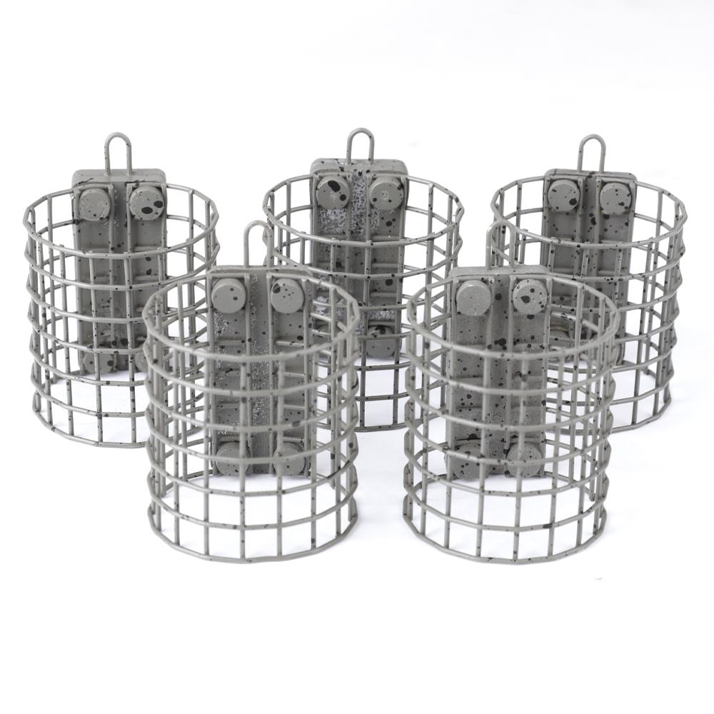 FTK 1 Pc Length 20g-60g Carp Cage Feeder European Fishing Equipment Spotted Style Will Not Rust Suitable for Carp Fishing