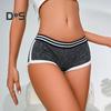 Damen-Boxershorts, atmungsaktiv, niedrige Taille, Unterhose, Fitness-Boxershorts für Sport, Zuhause, Fitnessstudio, Alltag