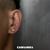 Men's Ear Bone Studs Cool Ins Niche Stylish High-end Trendy Personality Anti-allergy Trendy Men's Simple Earrings