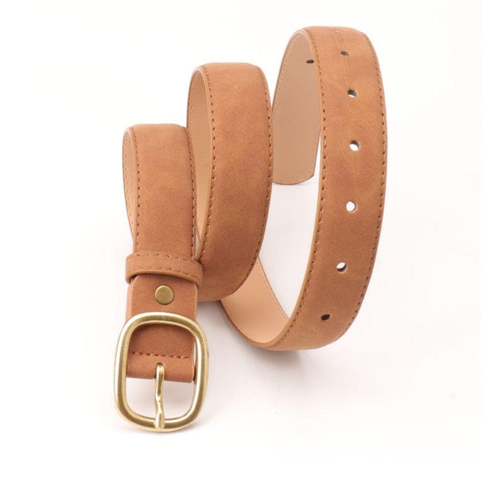 Casual Business Waist Belt Luxury Design Waistband Trendy Suede Leather Belt For Women