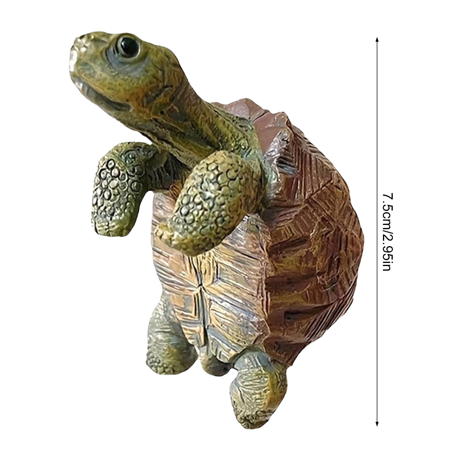 Tortoise Figure Plant Pot Hanger Resin Hanging Turtle Statue Plant Decorations Cute Turtle Statue Figurines Planter Pot Hangers