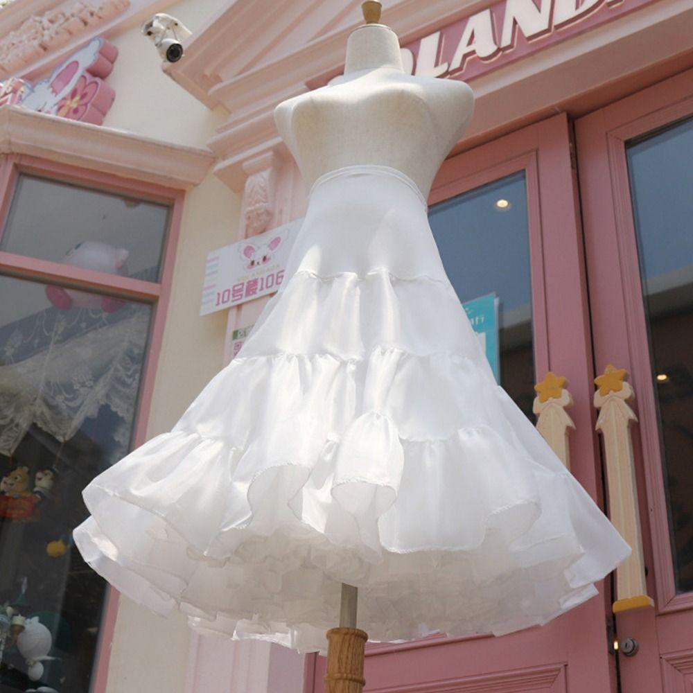 Lolita Underskirt Crinoline White Ball Gown Petticoats Fashion Petticoat