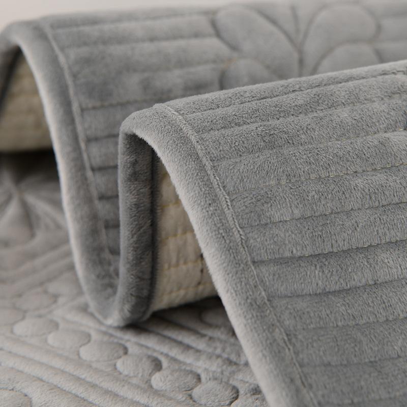 Plush Jacquard Sofa Cover Thicken  L Shape Corner Little Fresh Sofa Towel Cover Non-Slip Couch Protector for Living Room Cushion