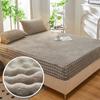 Thermal Velvet Bed Sheets Plush Fabric Mattress Cover For Winter Bed Cover Bed Bed Linen Set For Single Double King Queen Bed