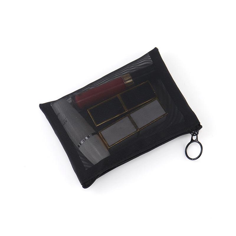 

Transparent Mesh Square Makeup Bag - Compact, Stylish Storage Solution