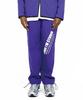 CODE I'M Diagonal Logo Print Regular Fit Sweatpants Purple