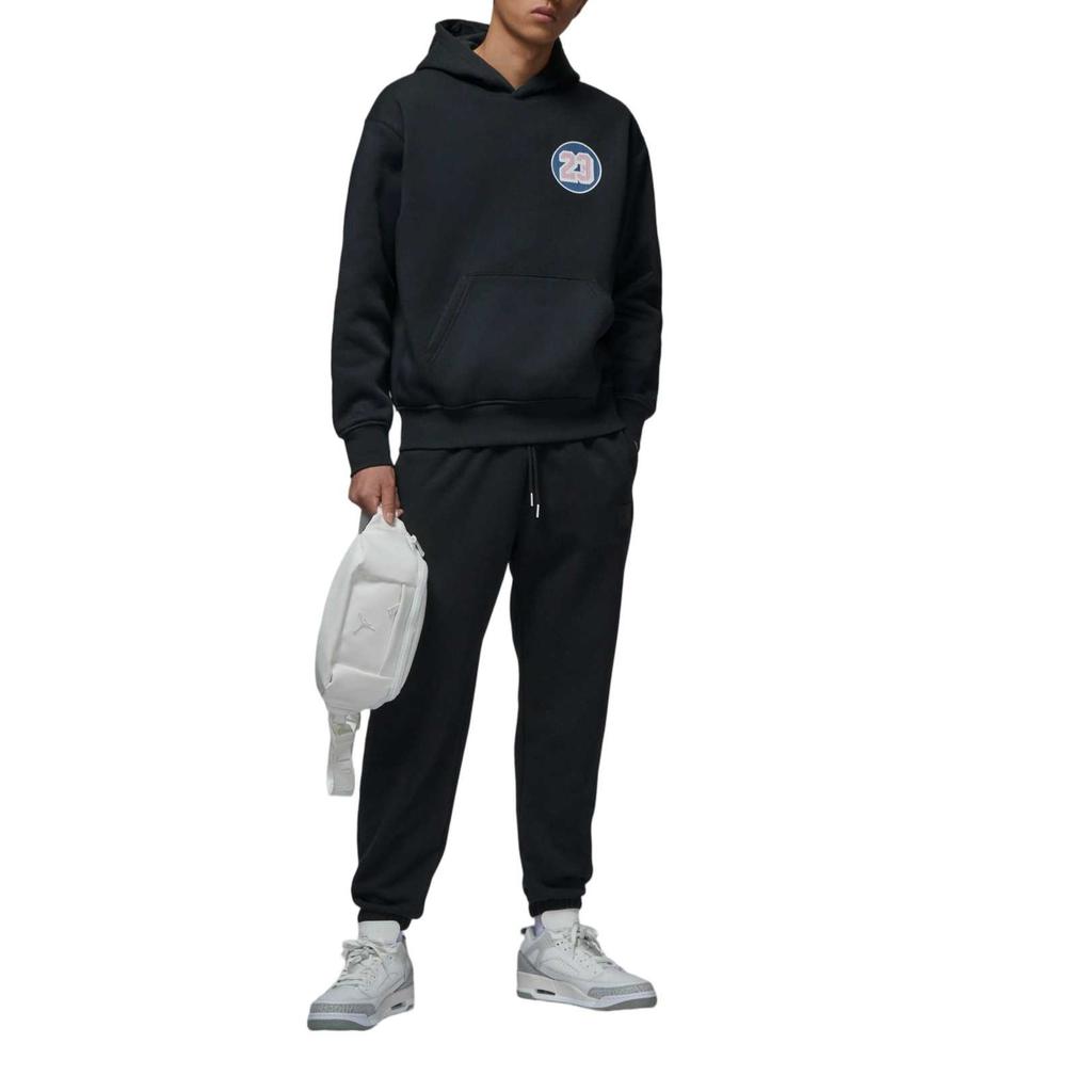 Jordan Solid Color Hooded Long Sleeve Sweatshirt Men tops Black IQ6977-010