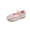 2024 Children Leather Shoes for Girls Summer Autumn New Fashion Soft Sole Comfortable Princess Rhinestone Versatile Dress Shoes