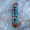 Sleeping Beauty Turquoise Gemstone Copper Electroformed New Friendship Bracelet VP-123