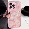 Gentle Pink Bow Print Phone Case For iPhone 16 17 Pro Max 15 14 13 12 11 XS X XR 7 8 16 Plus SE 2022 16E Cute Bownote Soft Cover